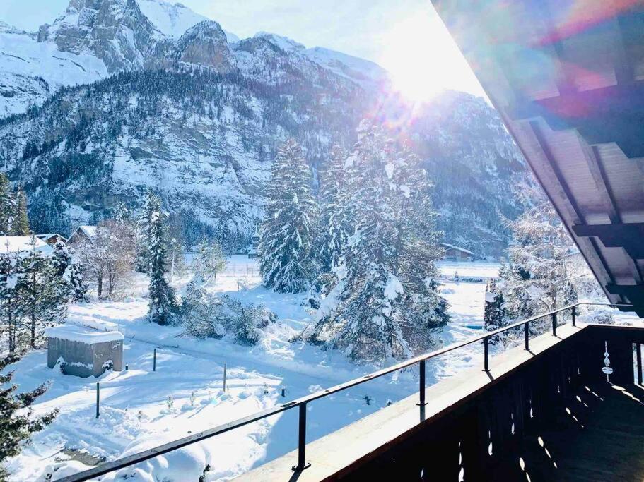Unique Penthouse With Gallery And Mountain View Kandersteg Extérieur photo
