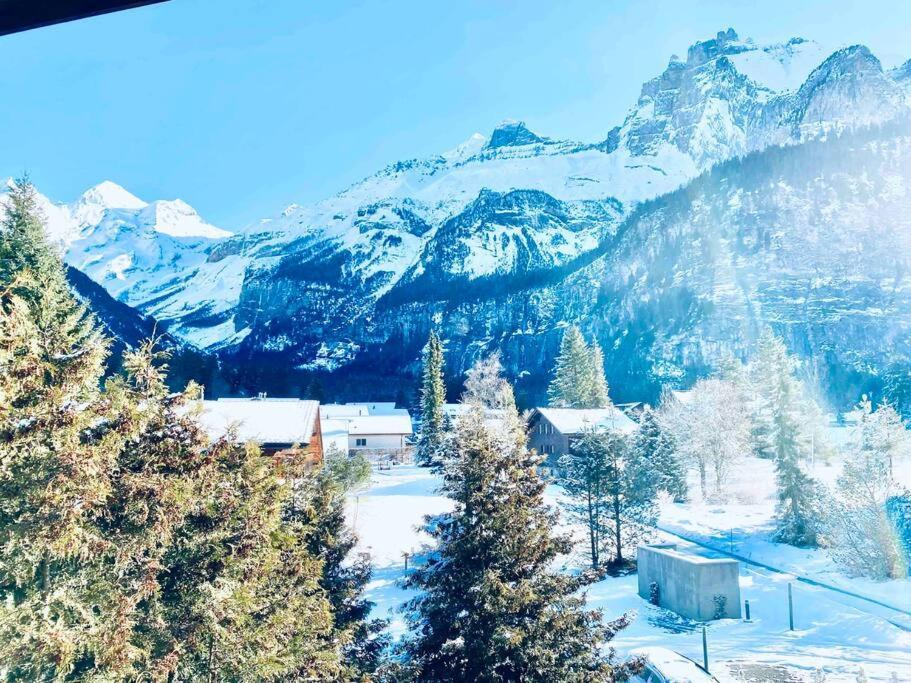 Unique Penthouse With Gallery And Mountain View Kandersteg Extérieur photo