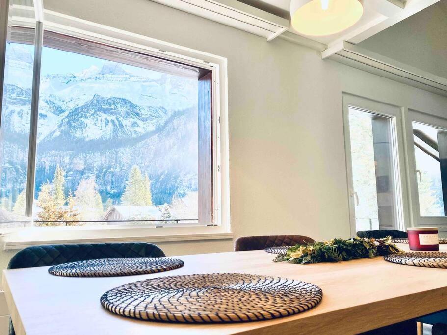 Unique Penthouse With Gallery And Mountain View Kandersteg Extérieur photo