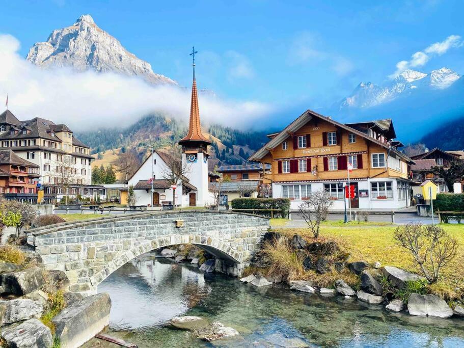 Unique Penthouse With Gallery And Mountain View Kandersteg Extérieur photo