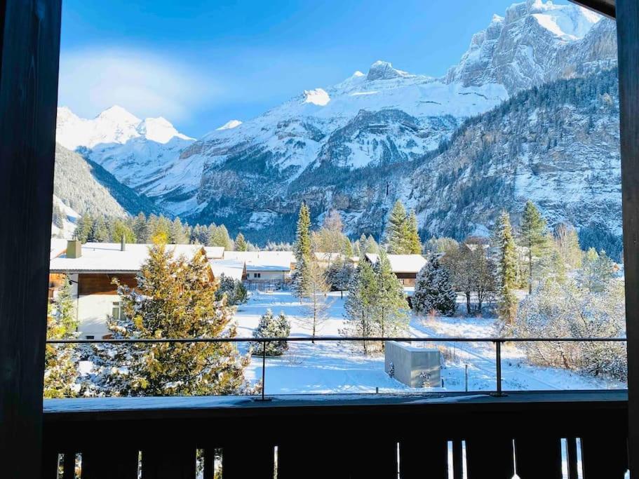 Unique Penthouse With Gallery And Mountain View Kandersteg Extérieur photo