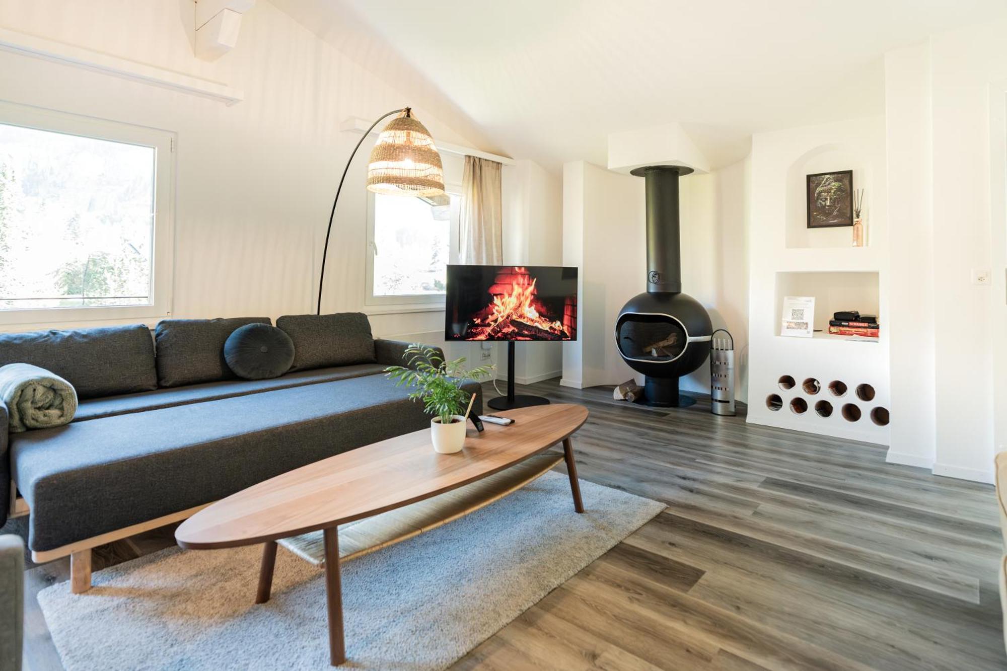 Unique Penthouse With Gallery And Mountain View Kandersteg Extérieur photo