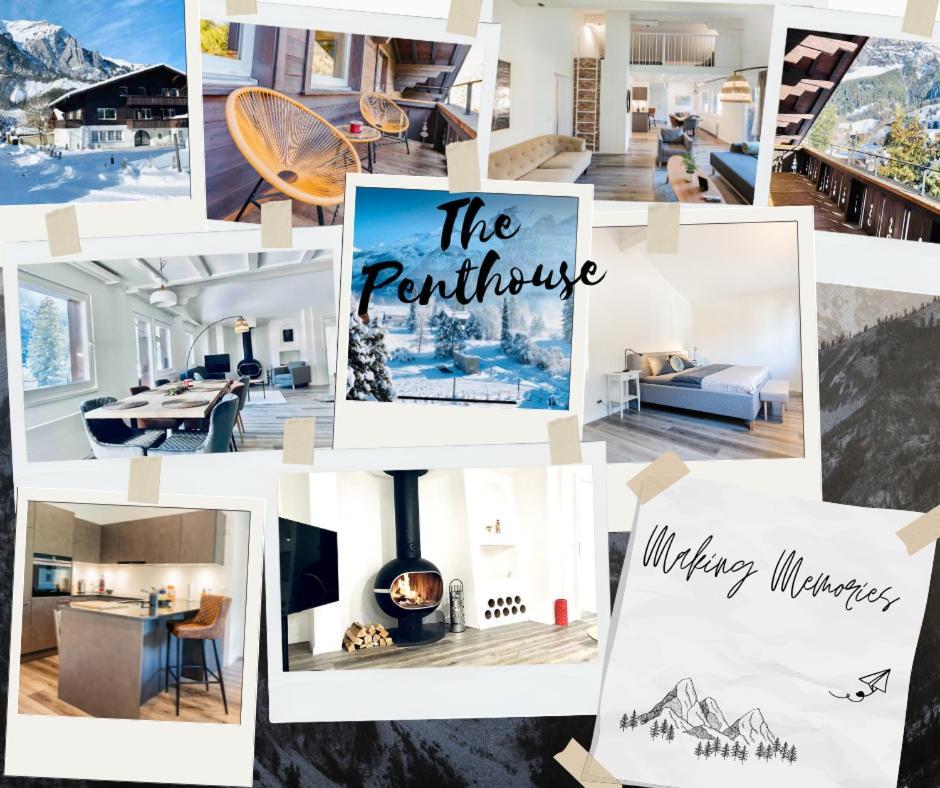 Unique Penthouse With Gallery And Mountain View Kandersteg Extérieur photo